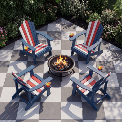 Adirondack Chair with Cup Holder - Weather Resistant HIPS