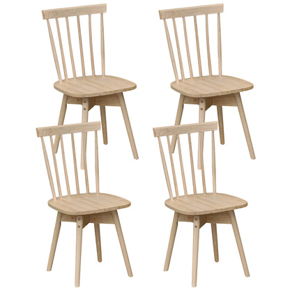 Windsor Dining Chairs Set of 4 with Swivel Seat