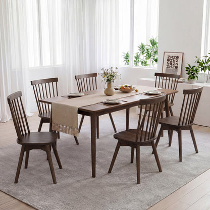Windsor Dining Chairs Set of 4 with Swivel Seat