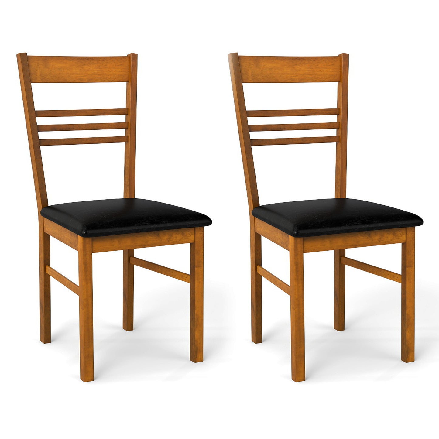 Dining Chairs Set of 2 with Rubber Wood Frame