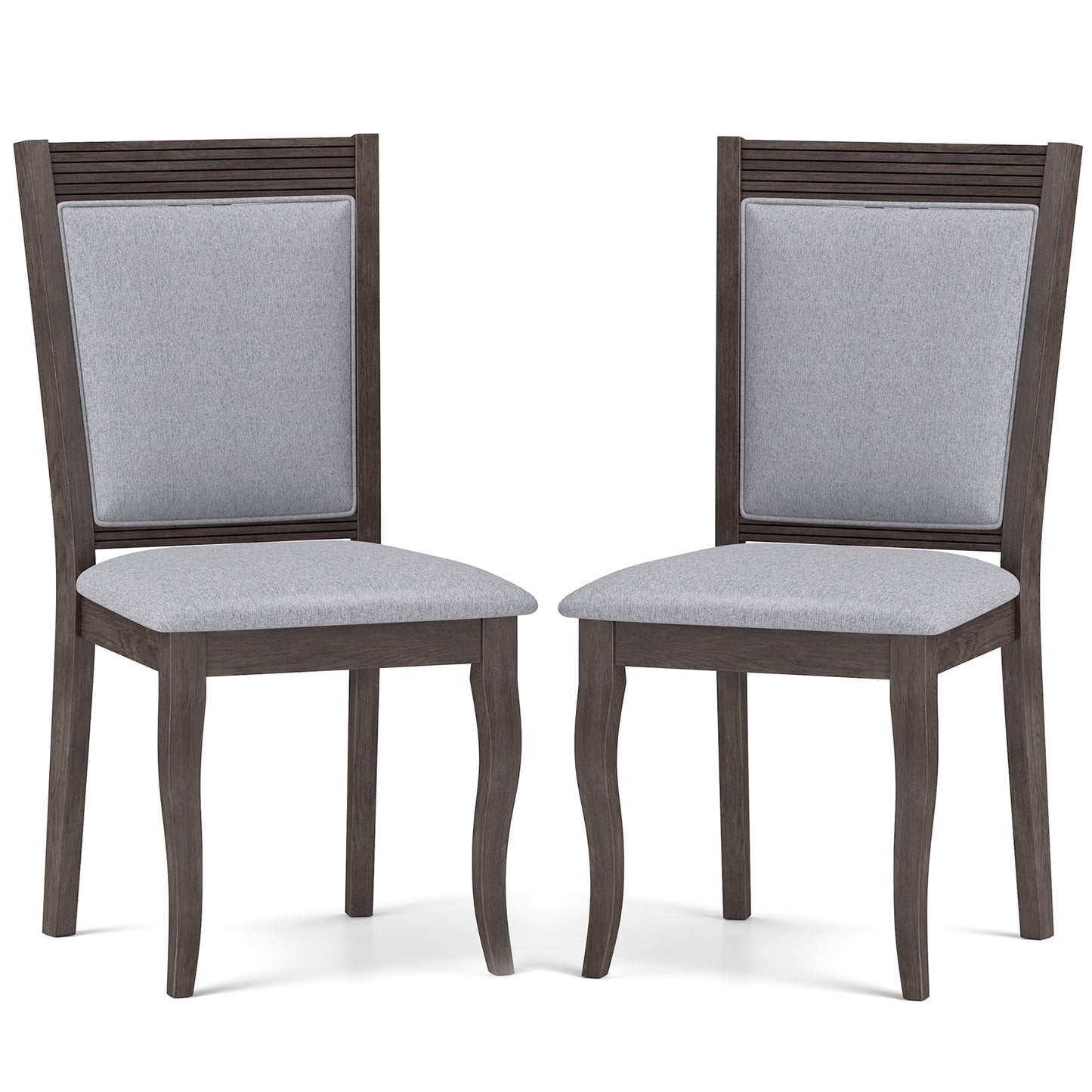 Dining Chairs Set of 2 with Padded Seats and High Back