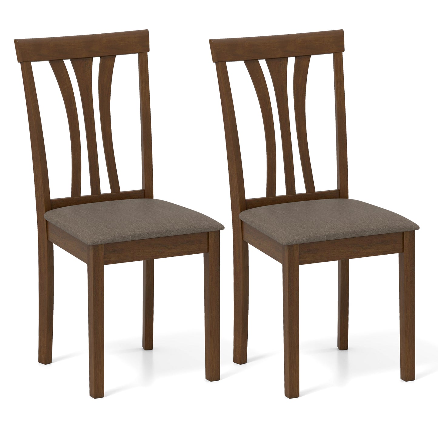Dining Chairs Set of 2 with Linen Upholstery