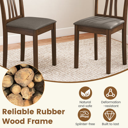 Dining Chairs Set of 2 with Linen Upholstery