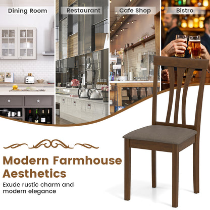 Dining Chairs Set of 2 with Linen Upholstery