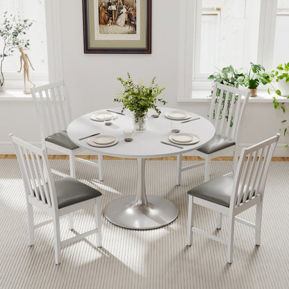 Dining Chairs Set of 2 with Padded Seats and Curved Backs