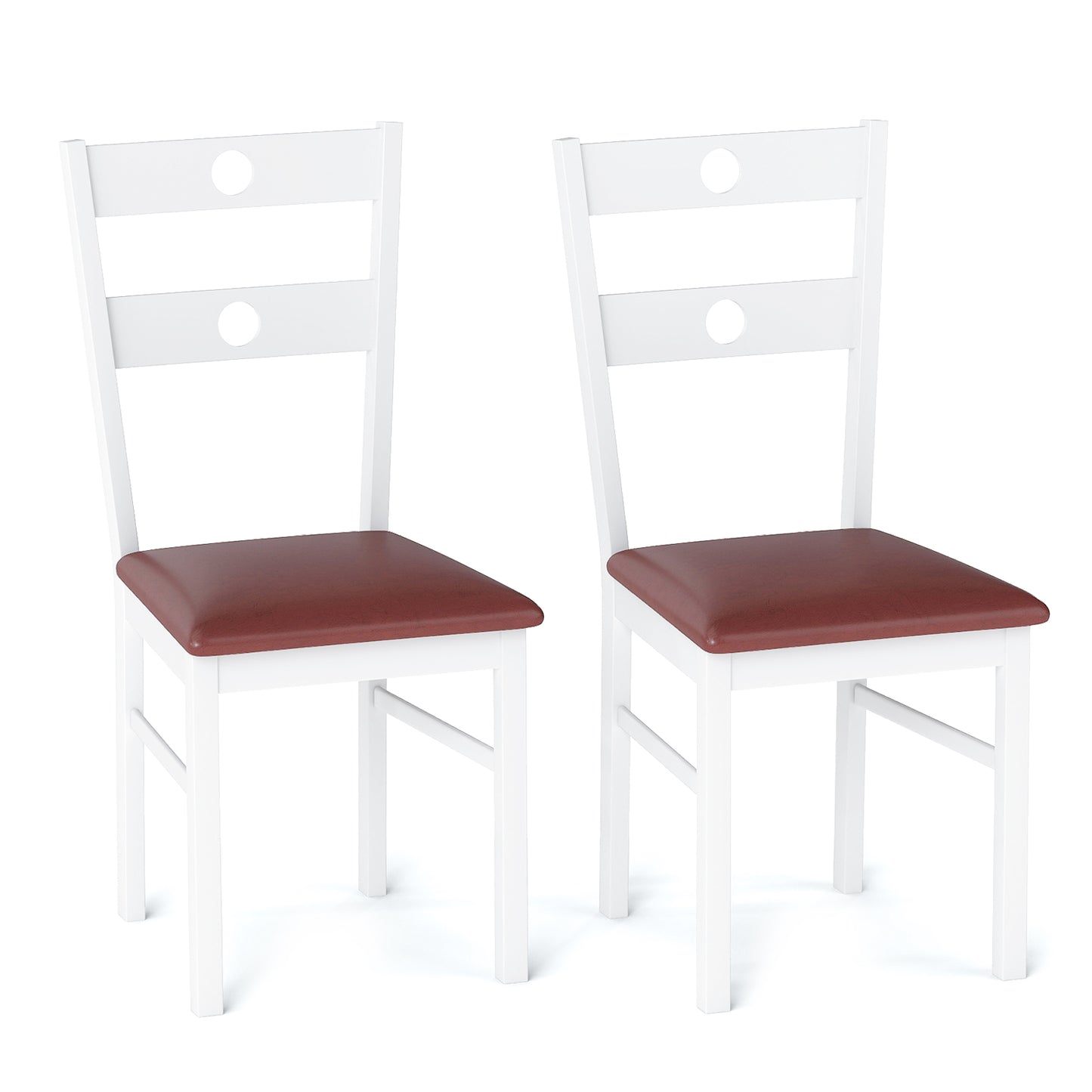 Dining Chairs Set of 2 with Hollowed Backrest