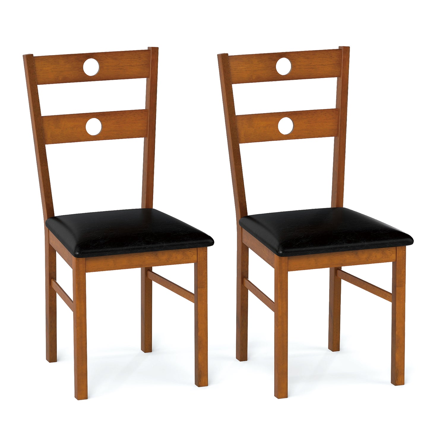 Dining Chairs Set of 2 with Hollowed Backrest