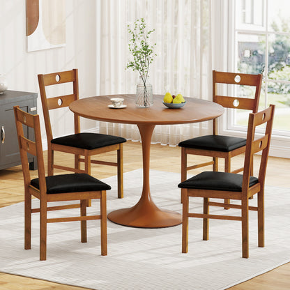 Dining Chairs Set of 4 with Hollowed Backrest
