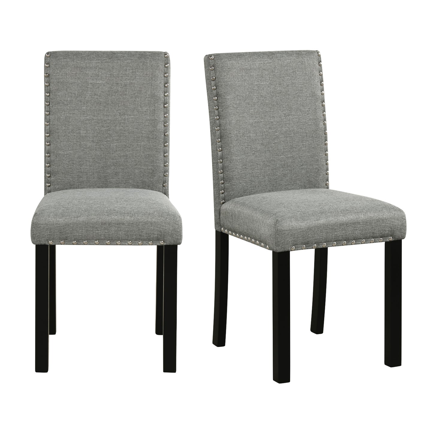 Dining Chairs Set of 4 with Curved Back and Cushioned Seat