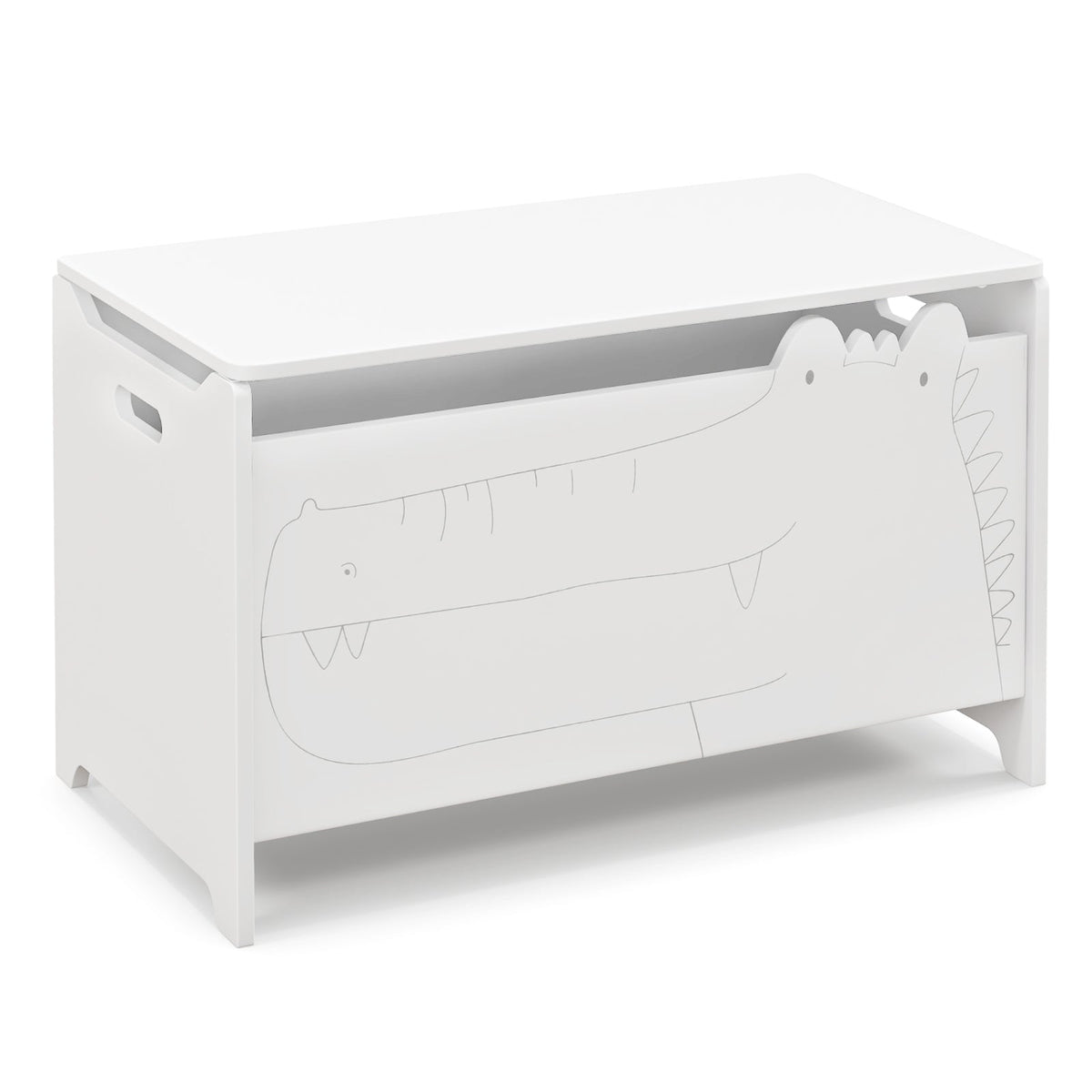 Wooden Kids Toy Box with Safety Hinge