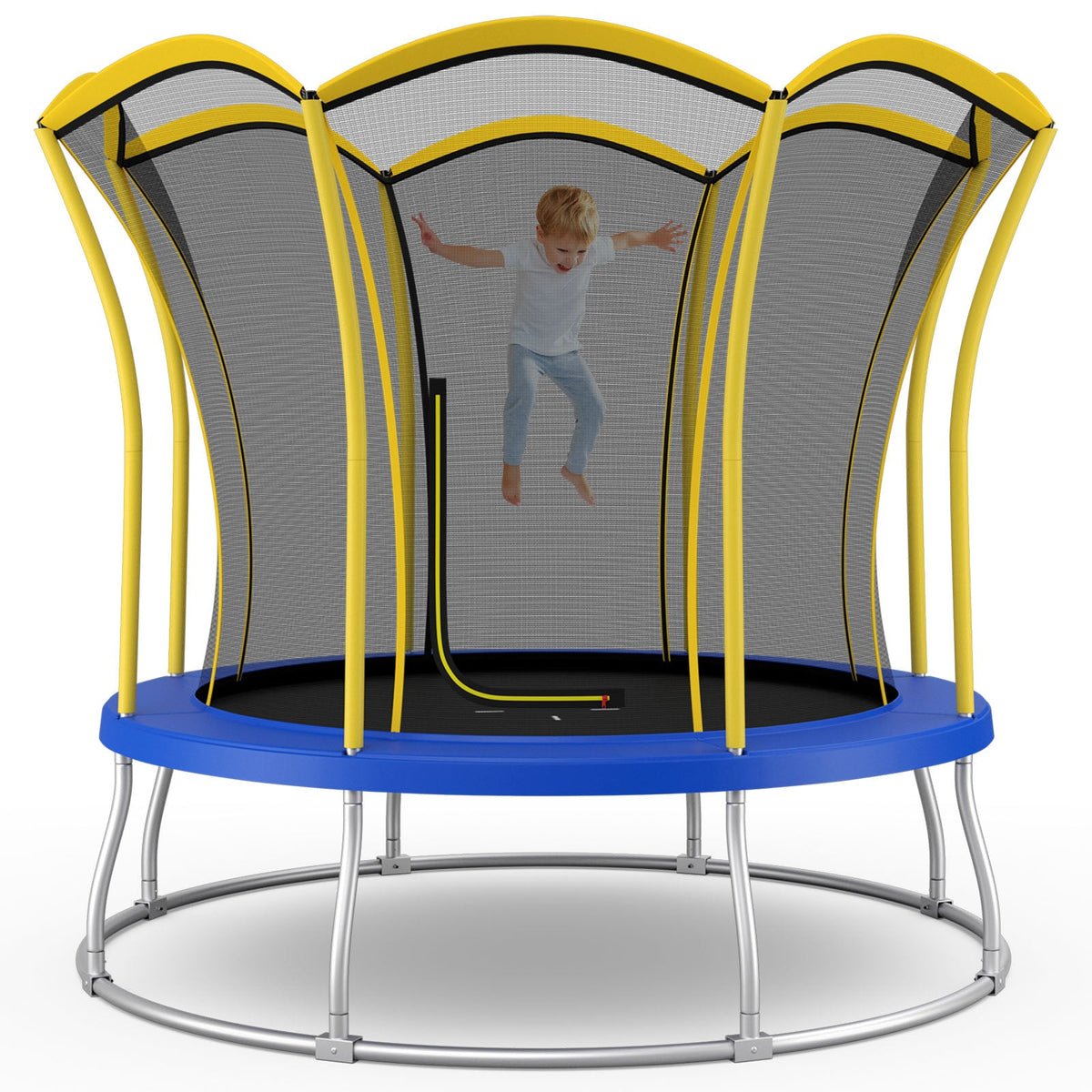 10 Feet Unique Flower Shape Trampoline with Galvanized Steel Frame