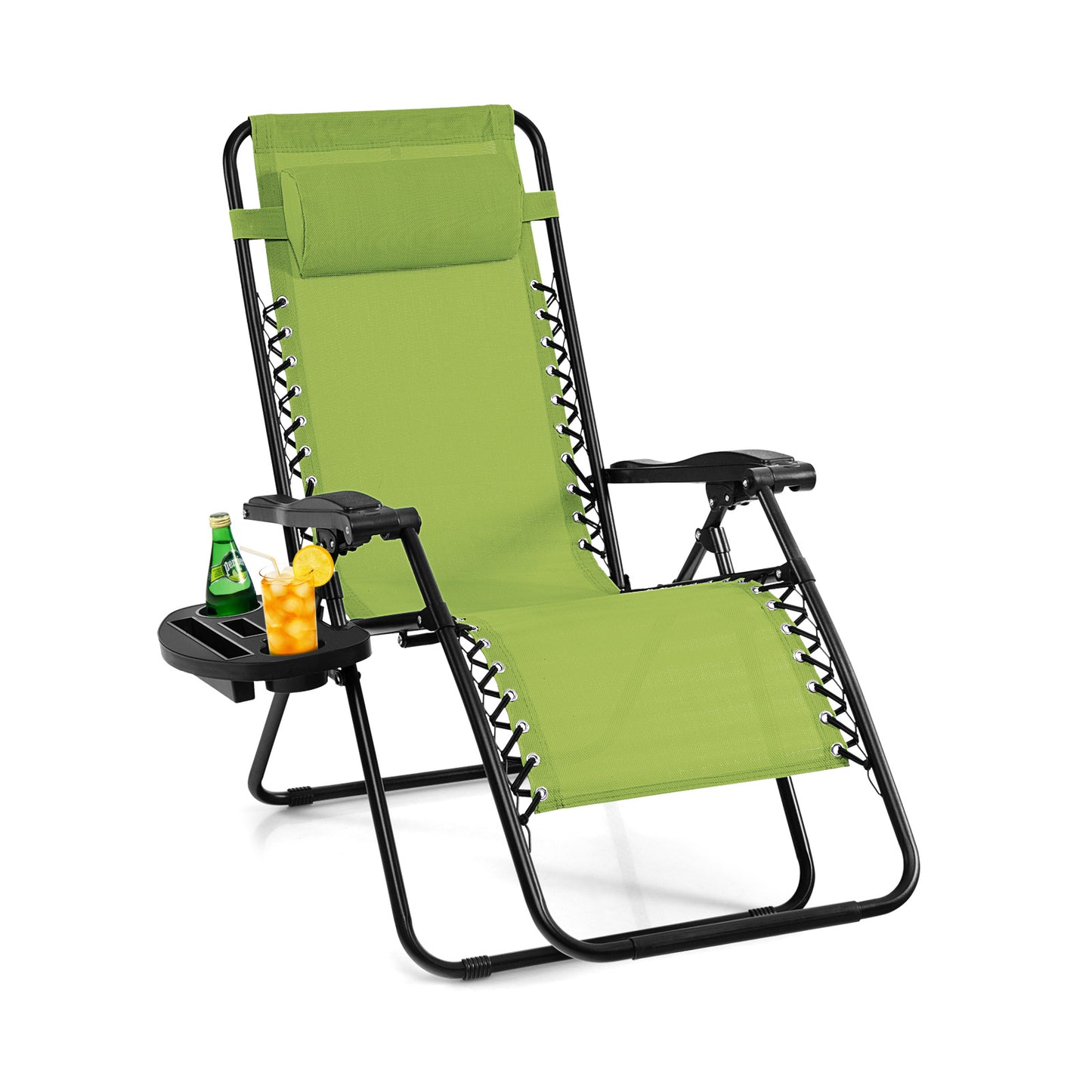 Zero Gravity Folding Lounge Chair with Utility Tray