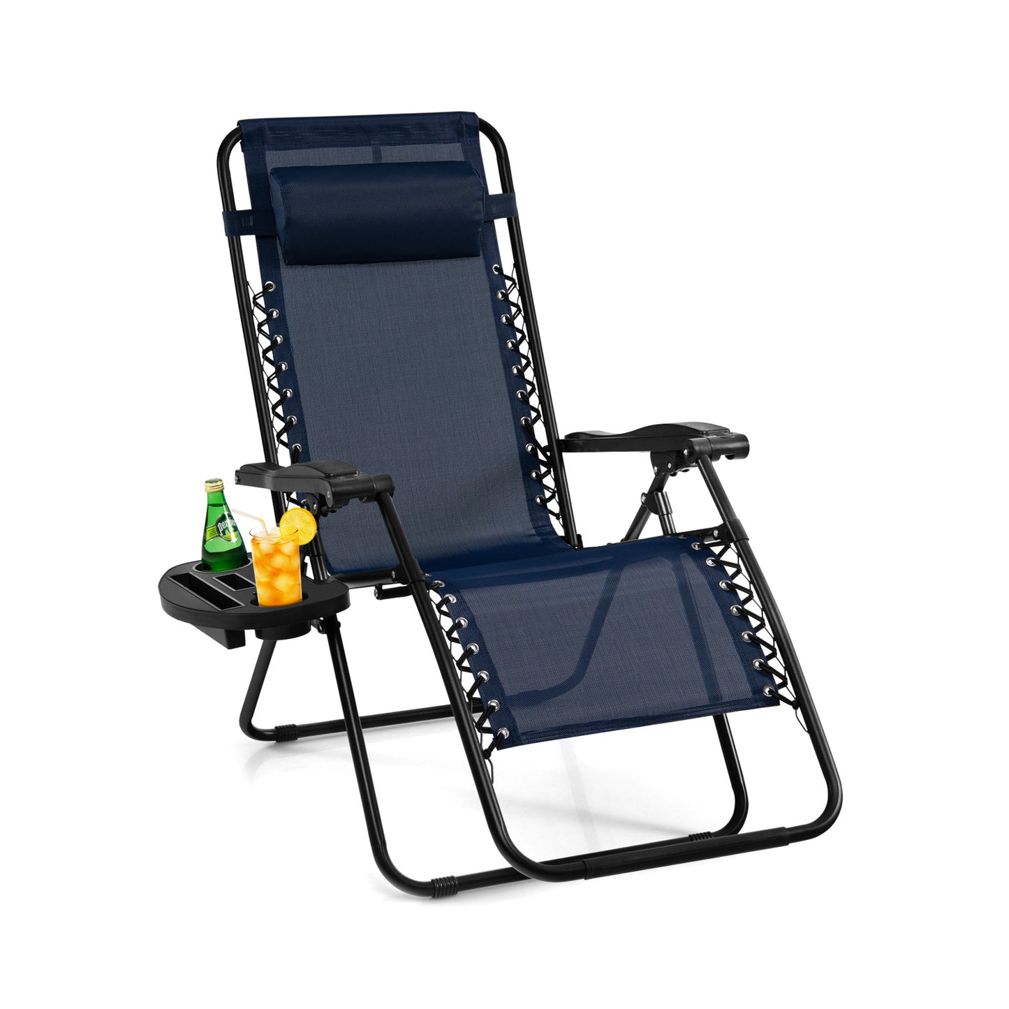 Zero Gravity Folding Lounge Chair with Utility Tray