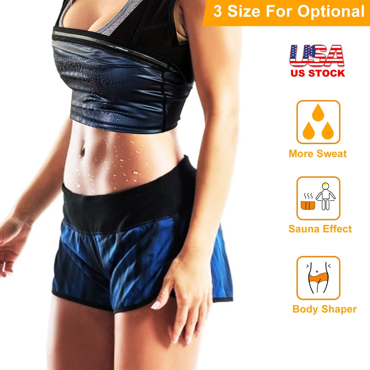 Women's Sweat Vest Waist Trainer for Workout & Sauna