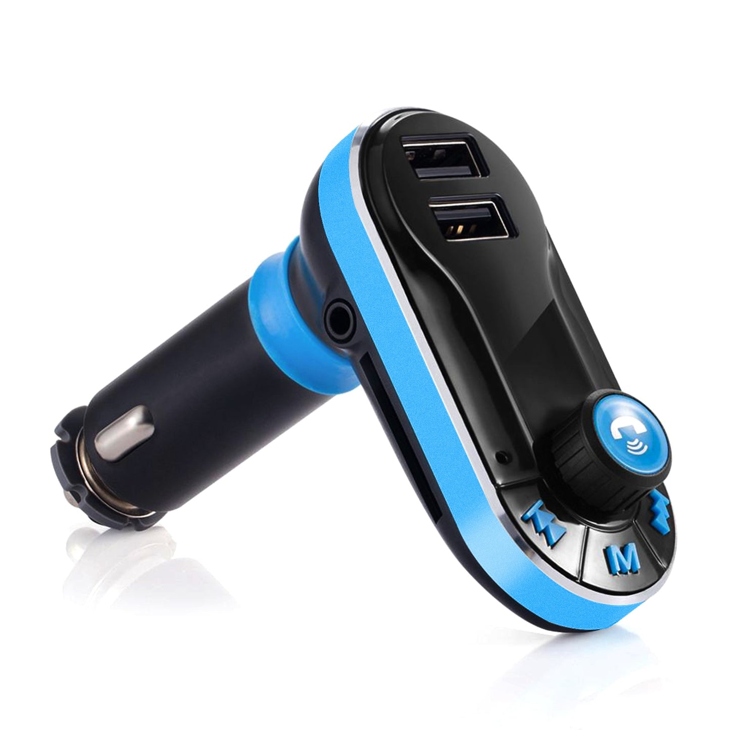 FM Transmitter with Dual USB Charger & Hands-Free Calling