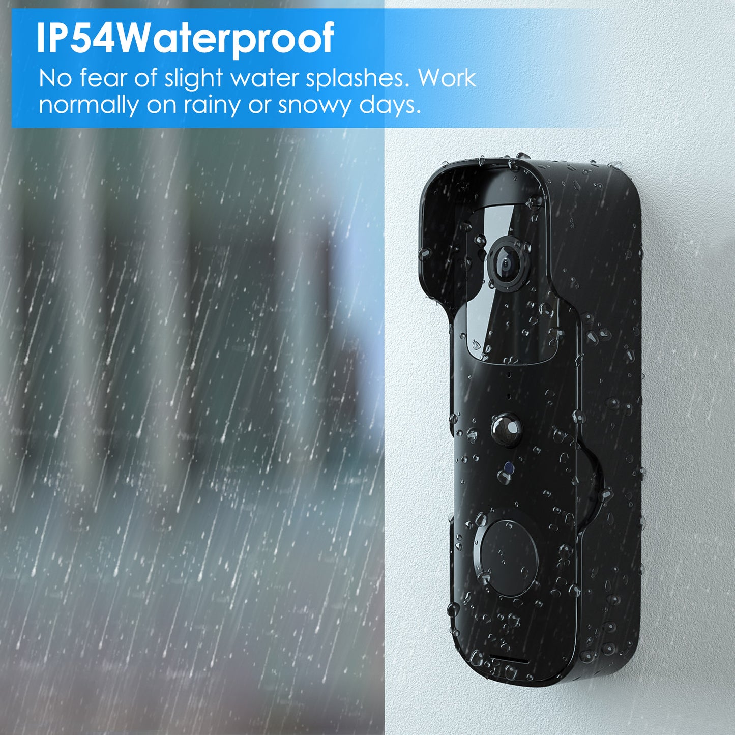Smart Wi-Fi Video Doorbell with Two-Way Audio & Night Vision