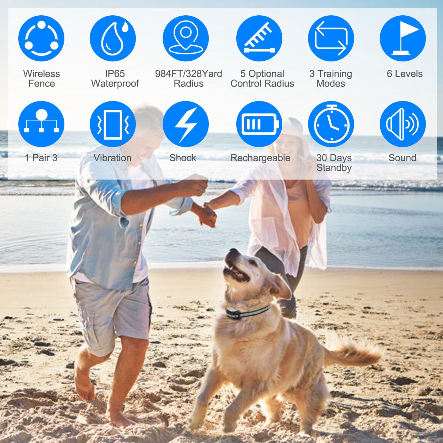 Dog Training Collar Receiver - Waterproof Rechargeable