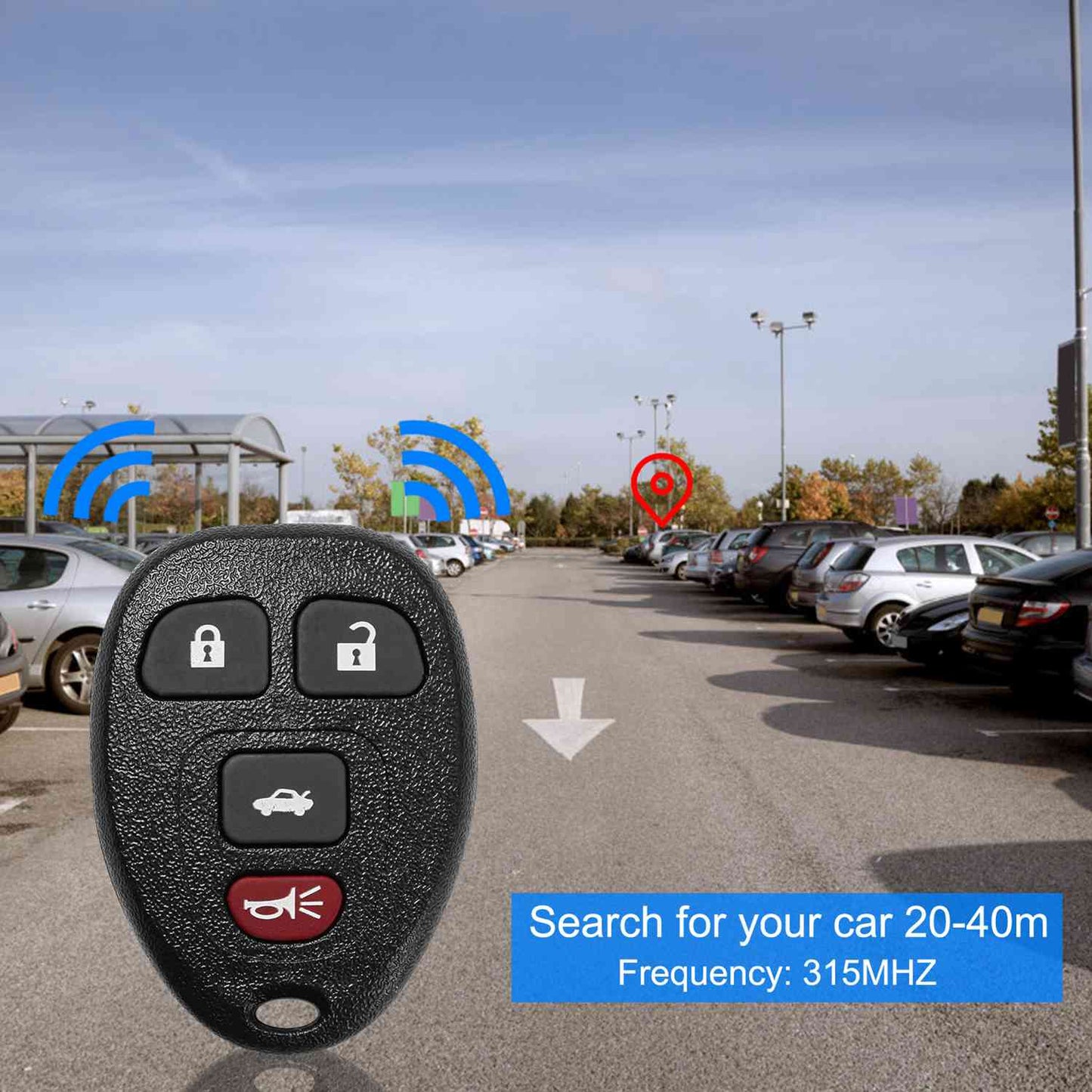 Keyless Entry Remote Key Fob for 2009-2012 Chevrolet Malibu