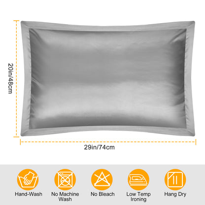 Satin Pillowcases Queen Size - 2 Pack Silky Smooth