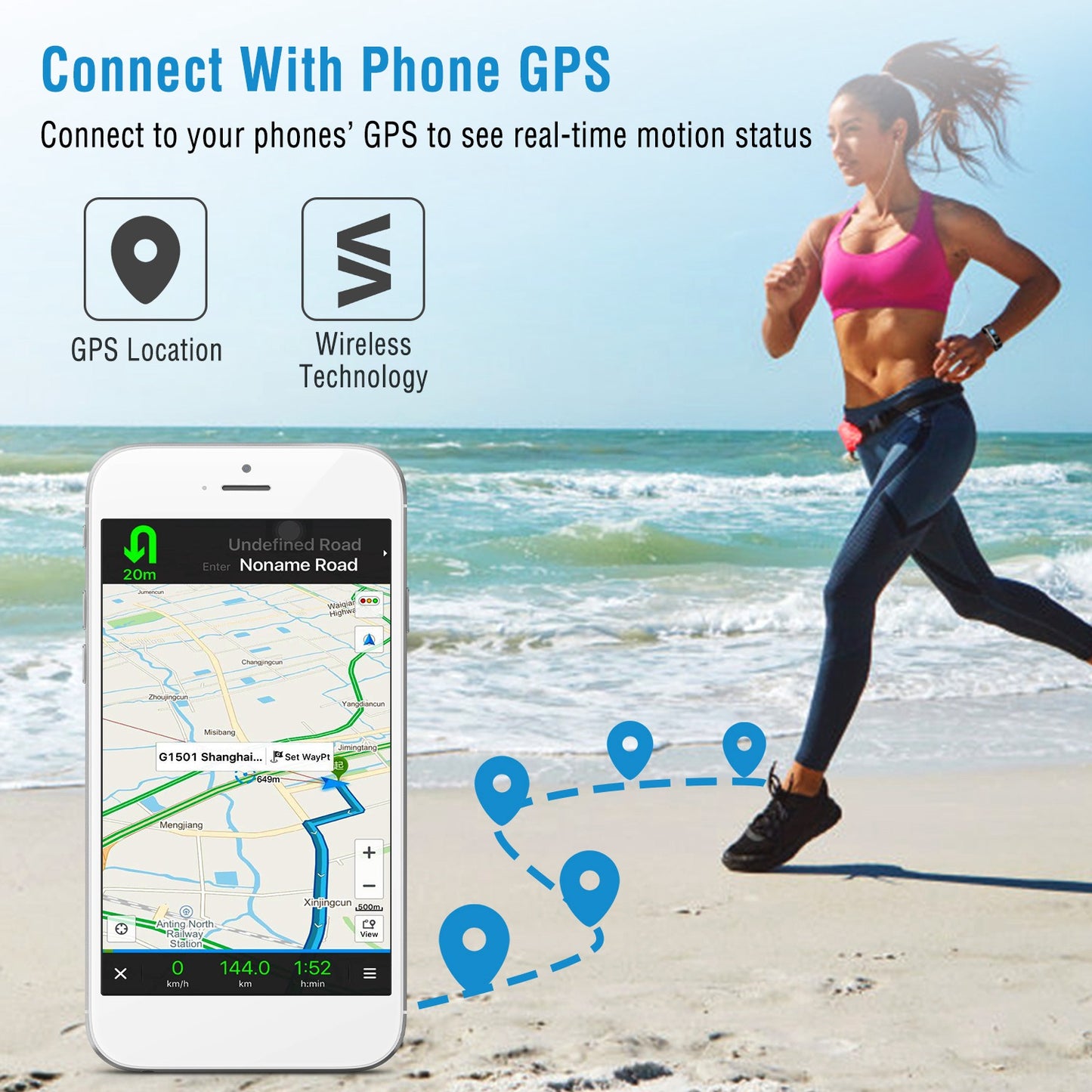Fitness Tracker with Heart Rate Monitor & Sleep Tracking