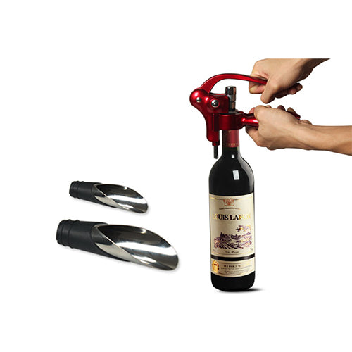 Rabbit Corkscrew Wine Opener Set with Pour Spouts - 3 Piece