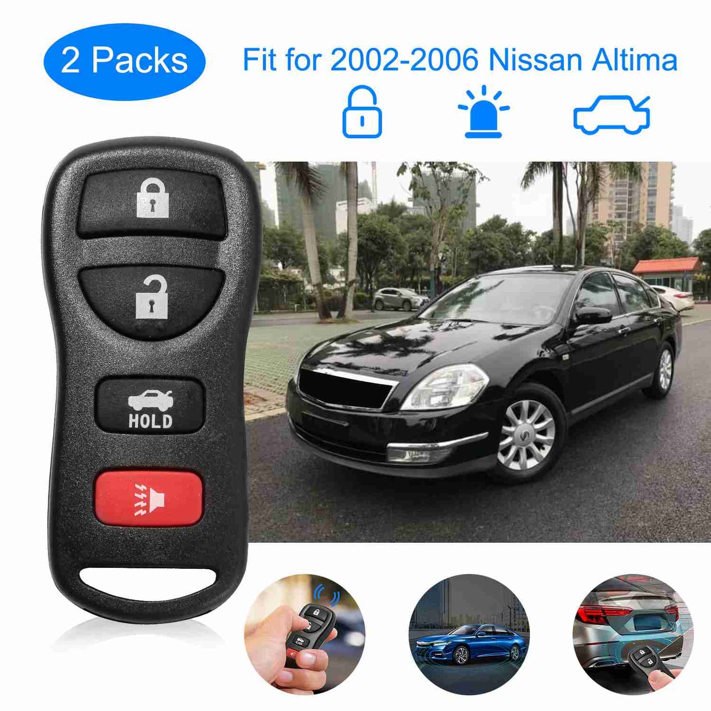 Keyless Entry Remote Key Fob for 2002-2006 Nissan Altima