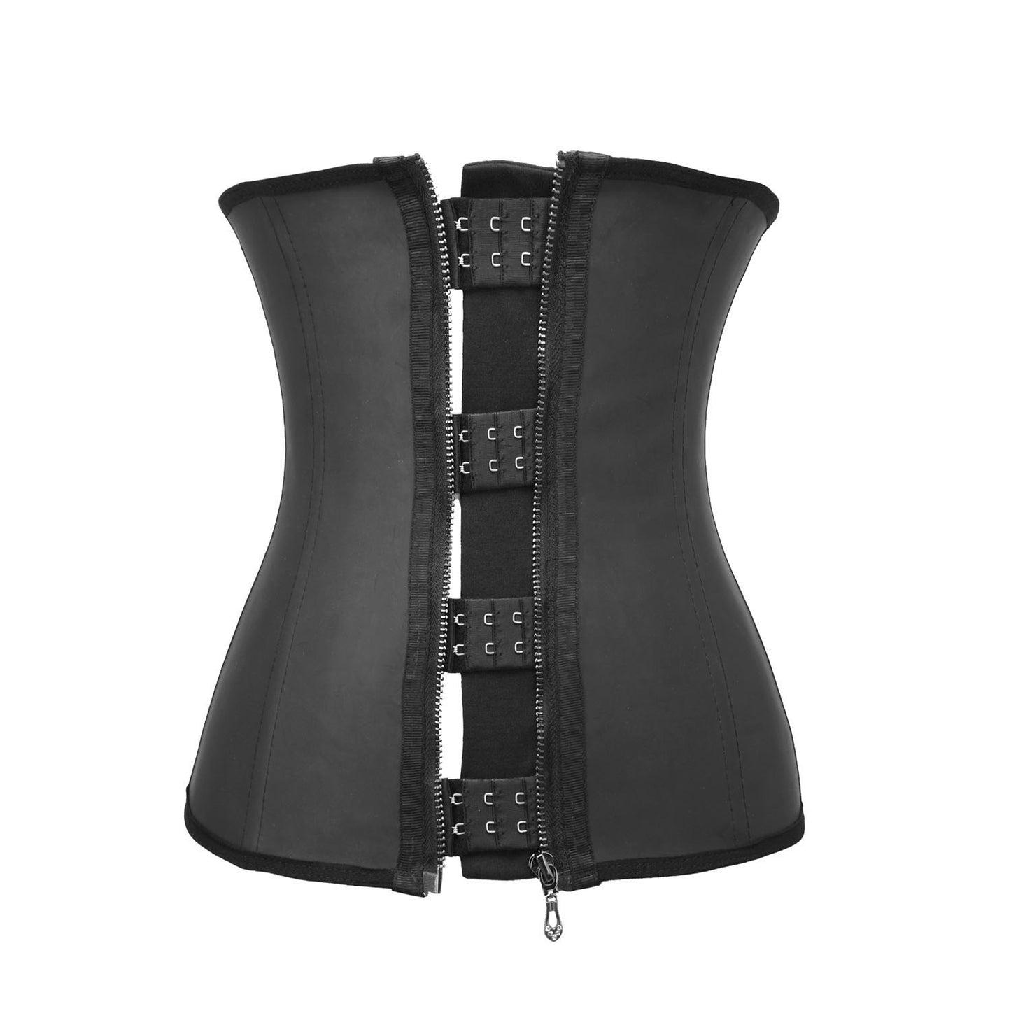 Latex Waist Trainer Corset with Zipper and Hook Closure