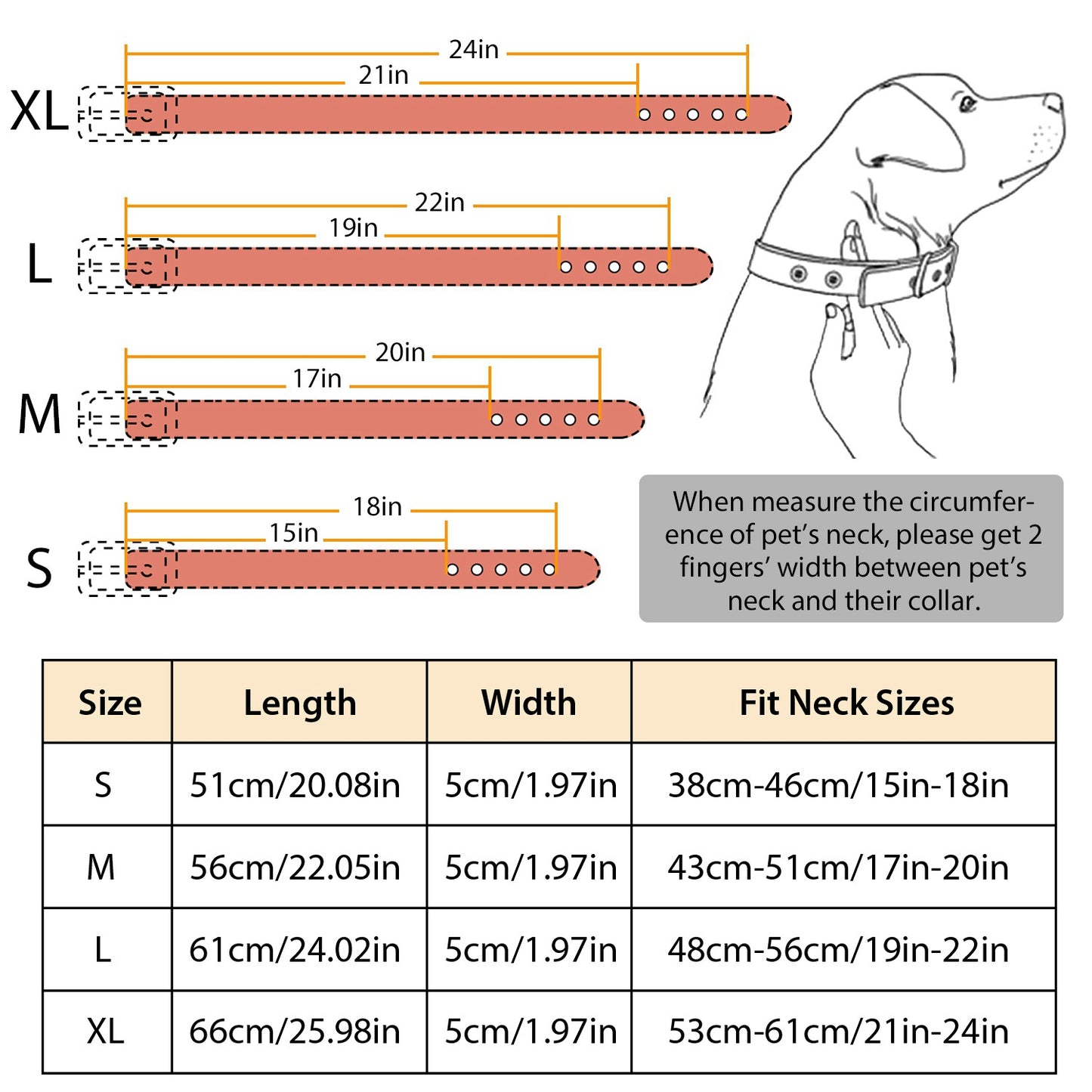 Spiked Dog Collar - Adjustable PU Leather with Studs