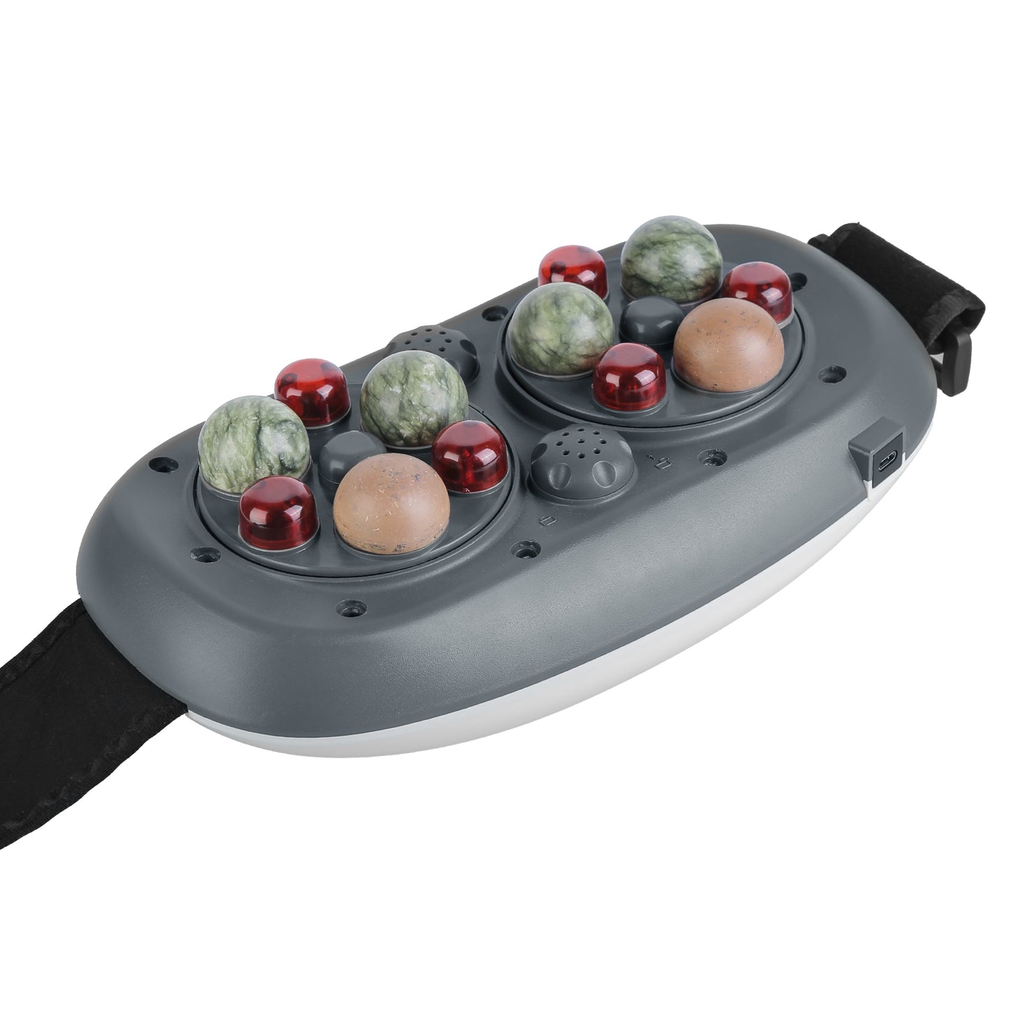 Abdominal Massager with Bian Stone, Red Light & Heat Therapy