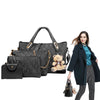 Chic Leather Handbag Set