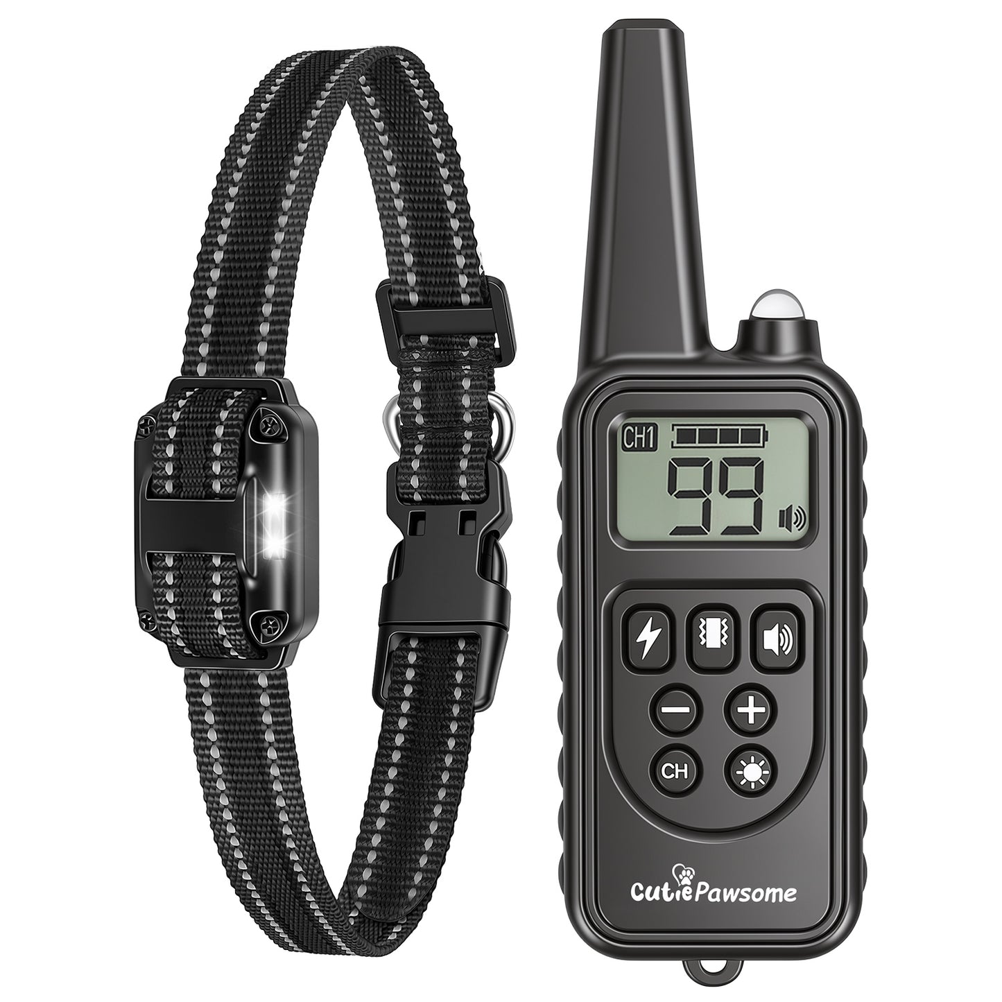 Dog Training Collar Receiver with Adjustable Belt IP67 Waterproof