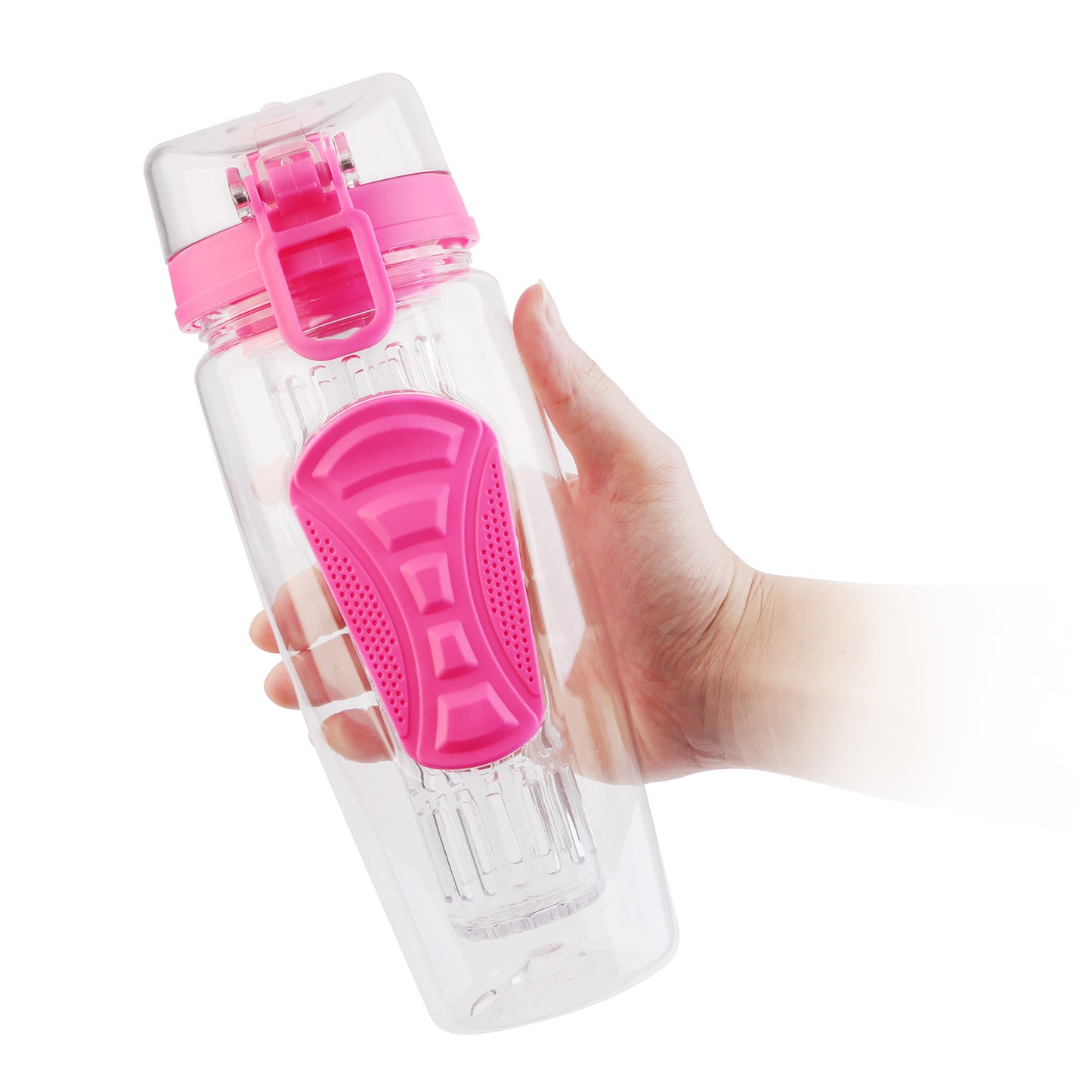 Fruit Infuser Water Bottle 32oz with Flip Top Lid