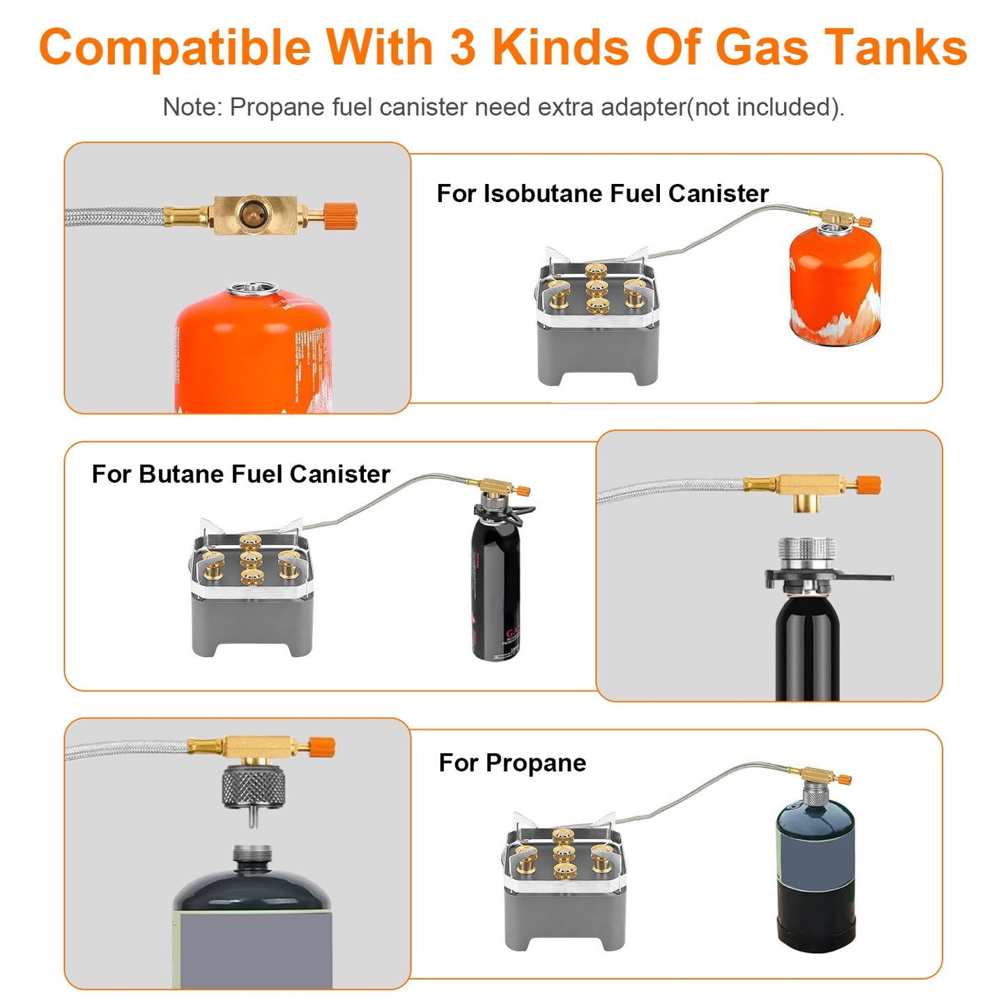 Portable Camping Stove 12000W with Windproof Design