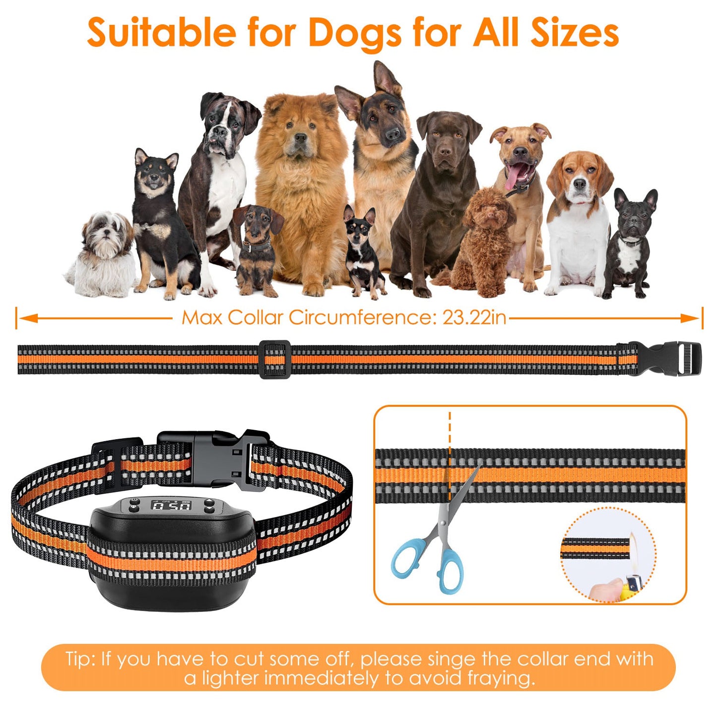 GPS Dog Fence & Tracker with 2887ft Radius for All Dog Sizes