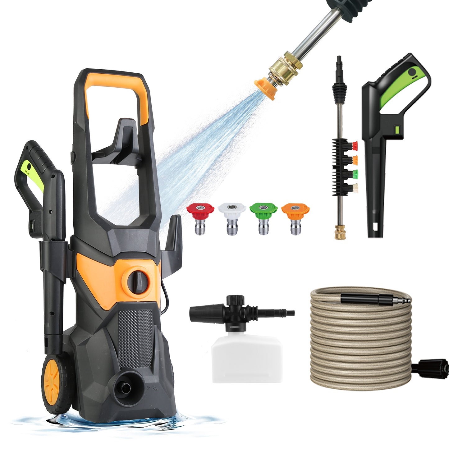 Electric Pressure Washer 4200PSI 1.85GPM with Foam Cannon