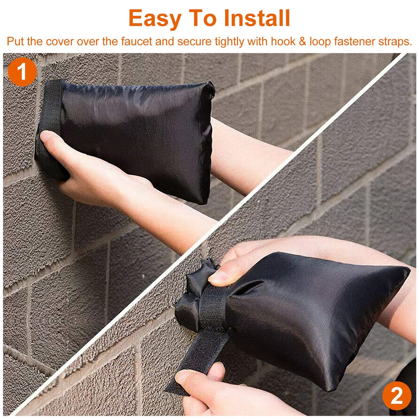 Outdoor Faucet Covers for Winter Freeze Protection (4-Pack)