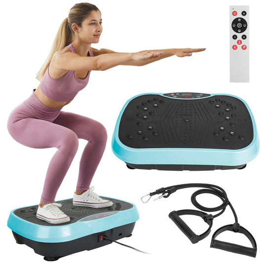 Vibration Platform Exercise Machine with Resistance Bands
