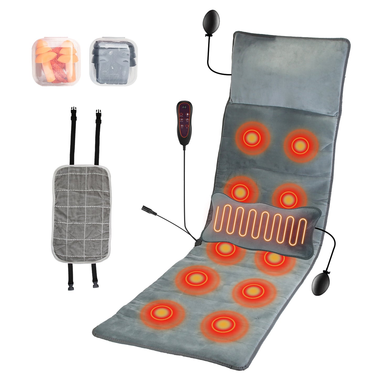 Full Body Electric Massage Mat with Heat and Vibration
