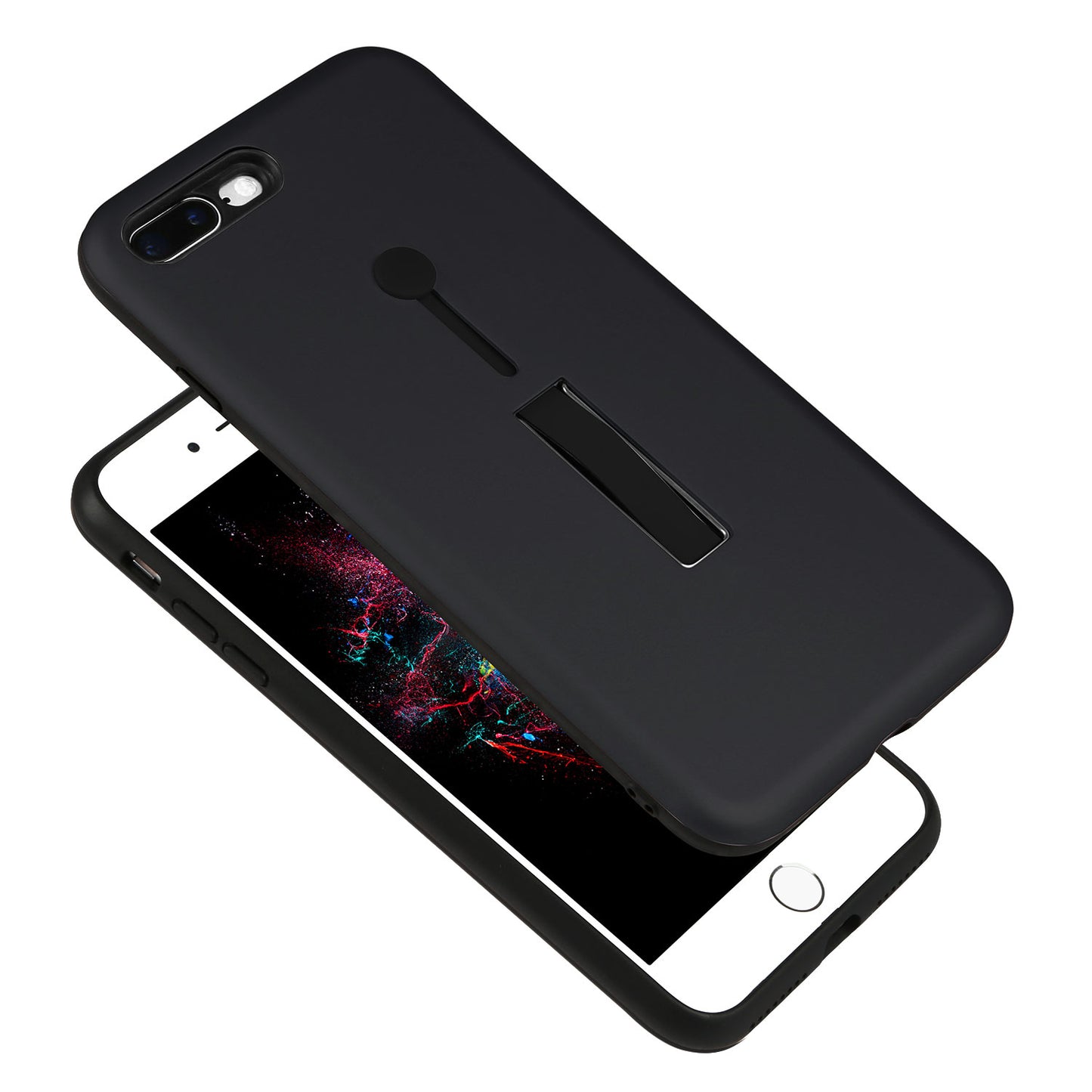 iPhone 8 Plus Case with Kickstand - Rugged Slim Snap-On