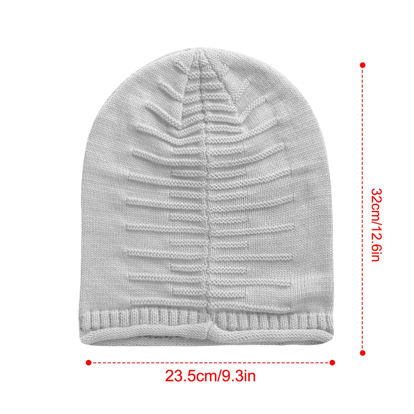 Slouchy Knit Beanie Hat - Unisex Winter Warm Skull Cap