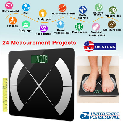 Smart Body Composition Scale with App & 24 Health Metrics
