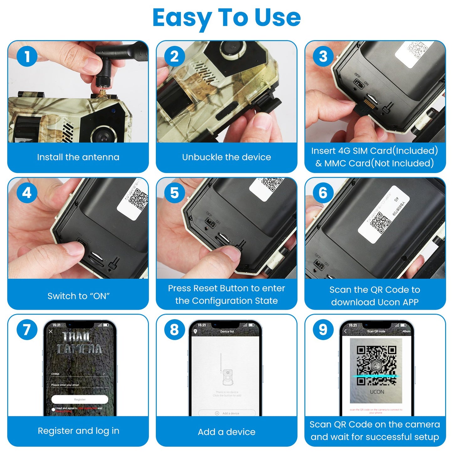 4K Solar Trail Camera with 4G Connectivity & Night Vision