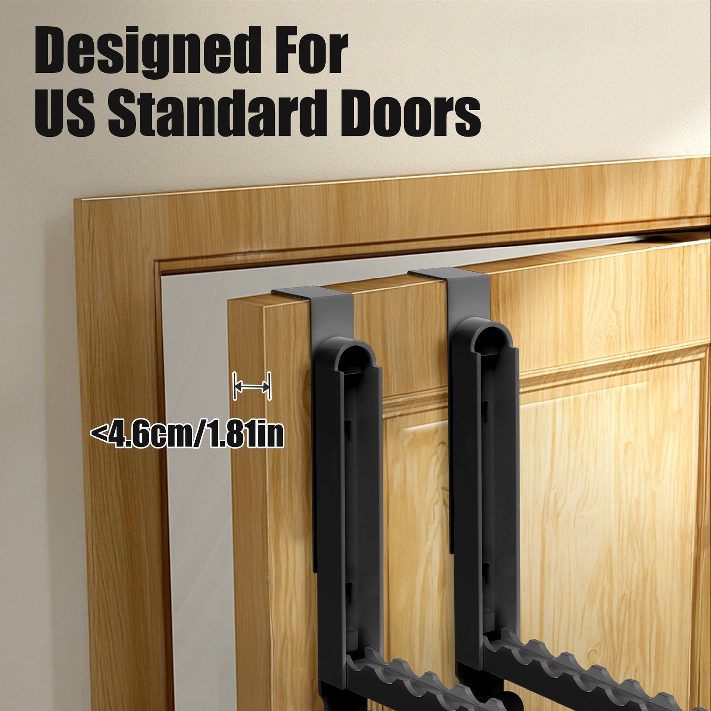Over The Door Hanger Hooks - Foldable Drying Rack 2-Pack