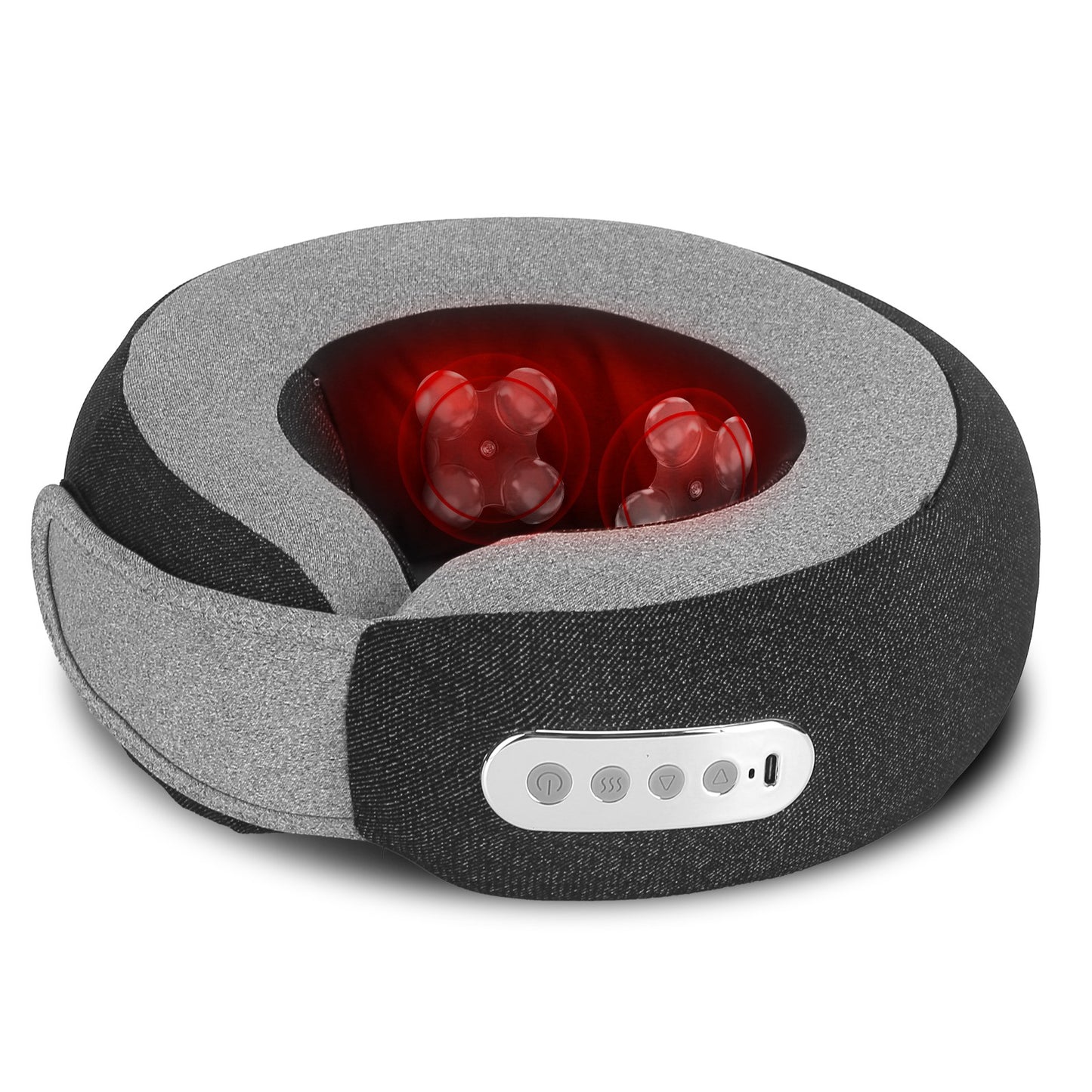 Neck Massager Pillow with Heat & Memory Foam Travel Support