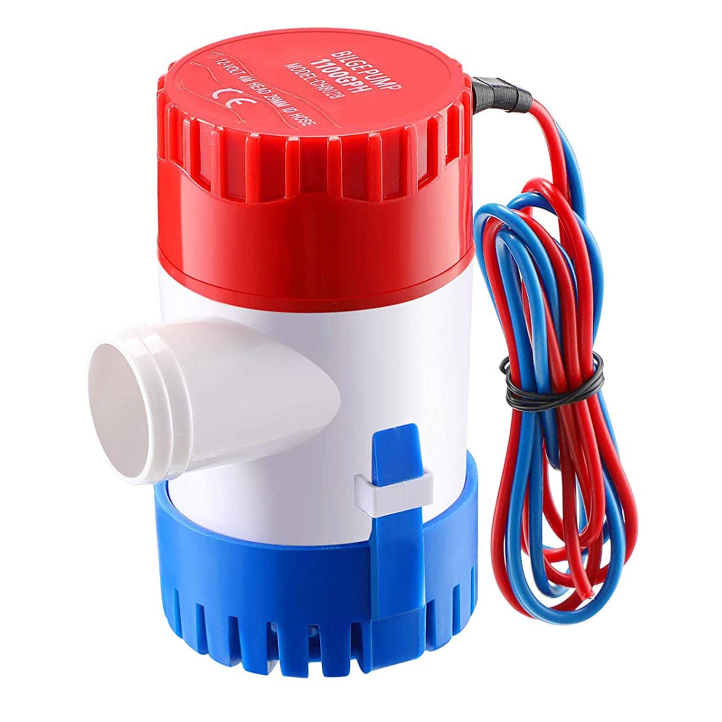 12V Submersible Bilge Pump 1100GPH Marine Water Drainage
