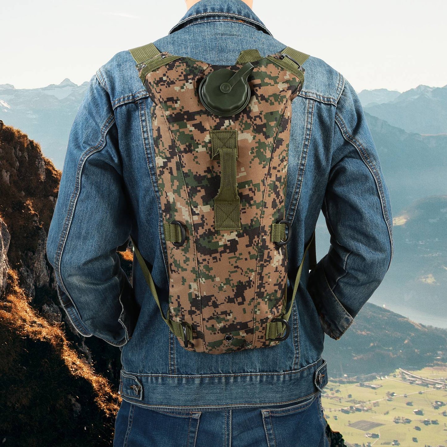 Tactical Hydration Pack with 3L Water Bladder