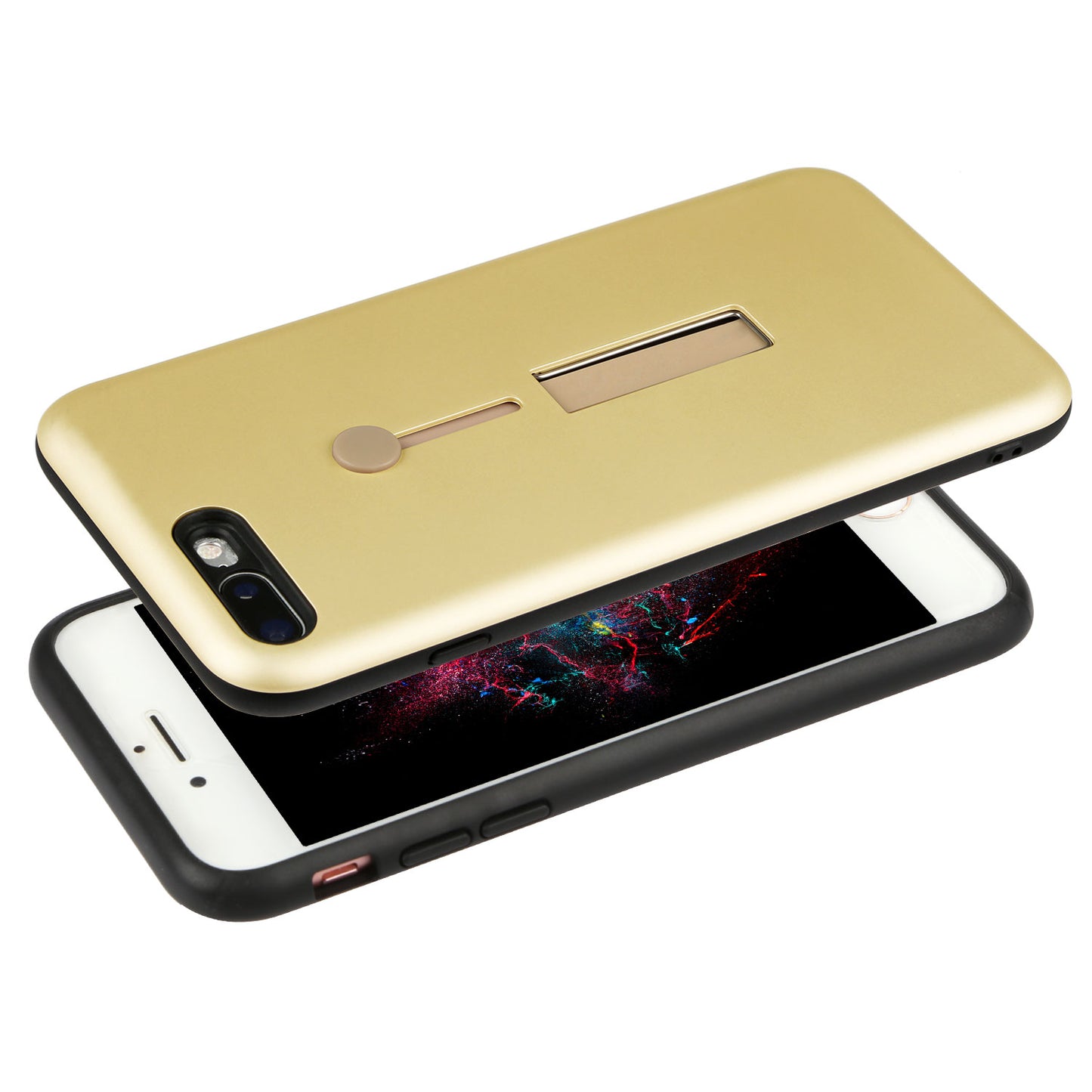 iPhone 8 Plus Case with Kickstand - Rugged Slim Snap-On