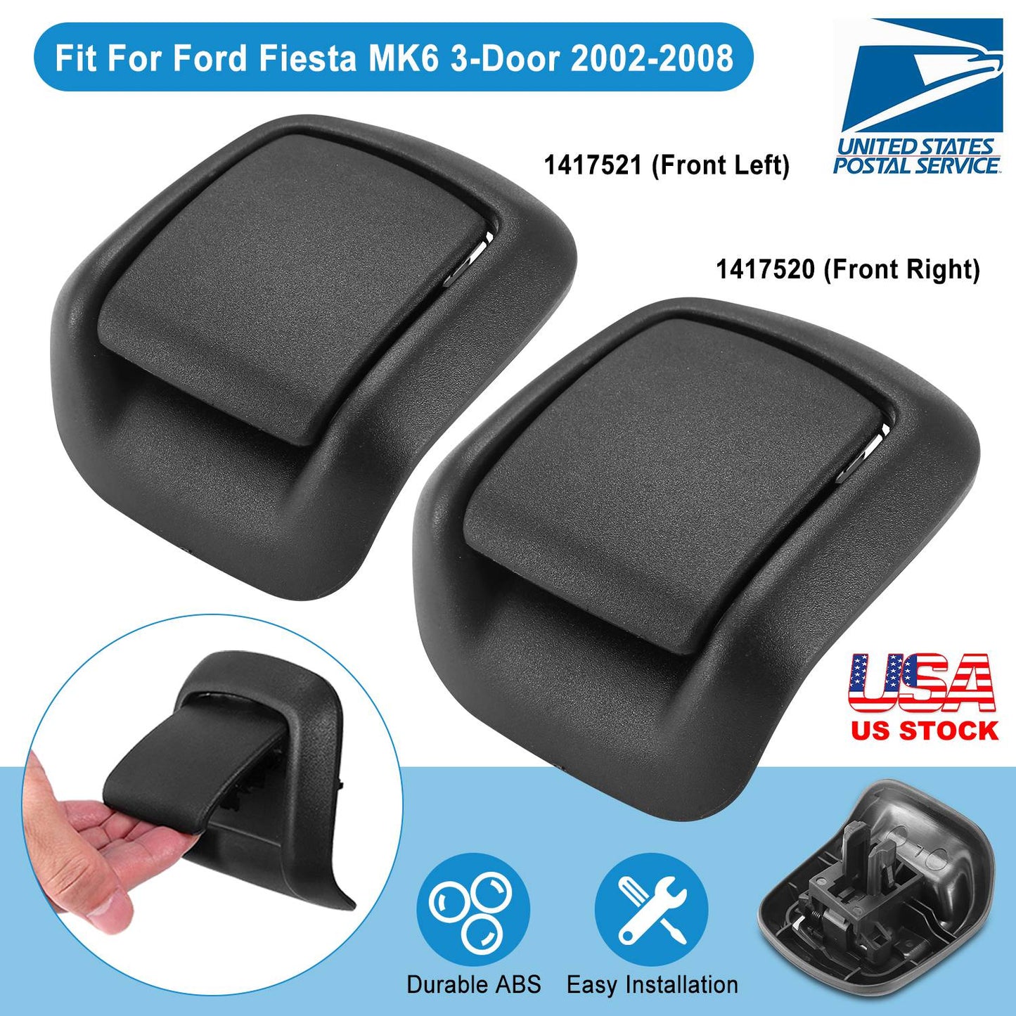 Seat Release Handles for Ford Fiesta MK6 2002-2008 (Pair)