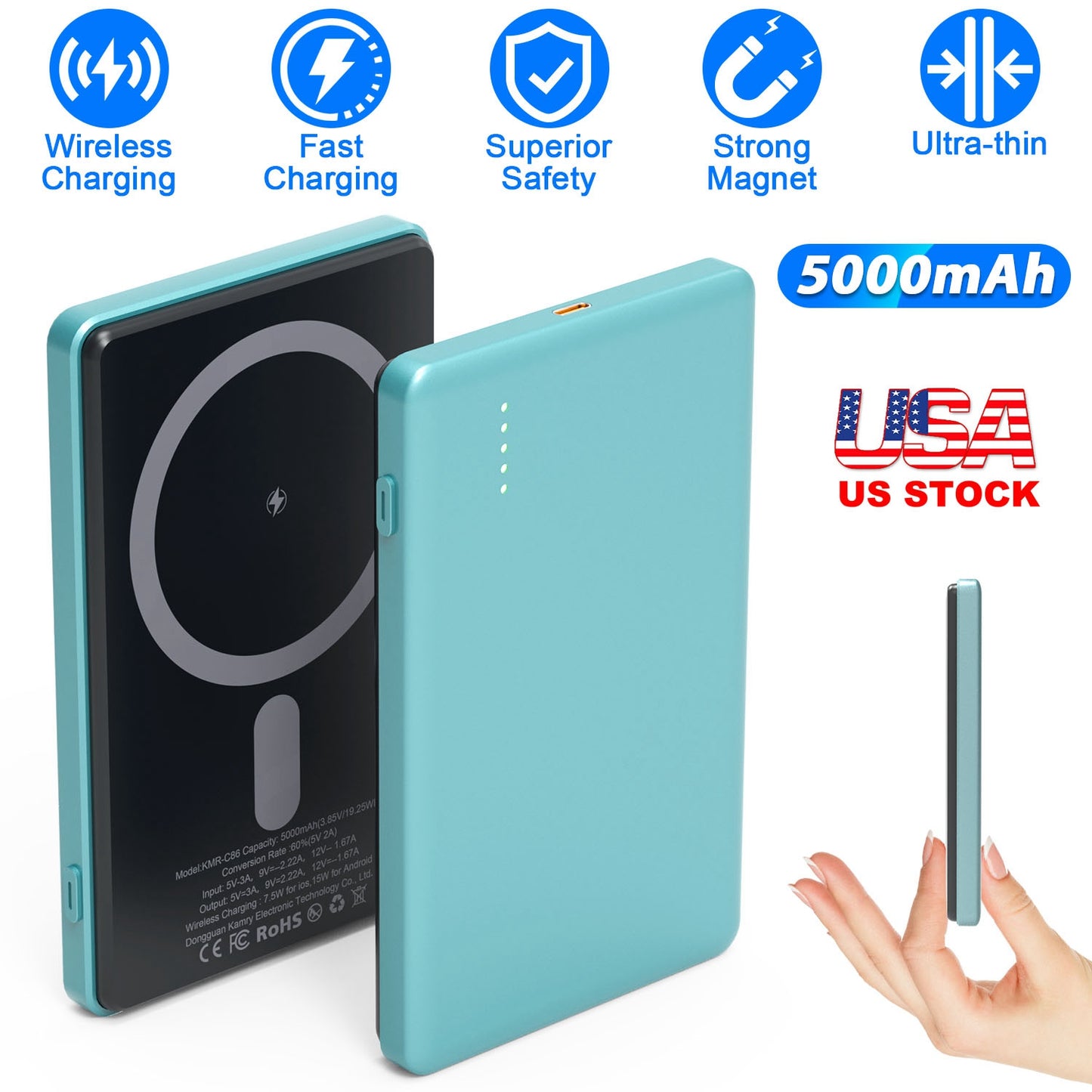 MagSafe Wireless Power Bank 5000mAh with PD20W Fast Charging