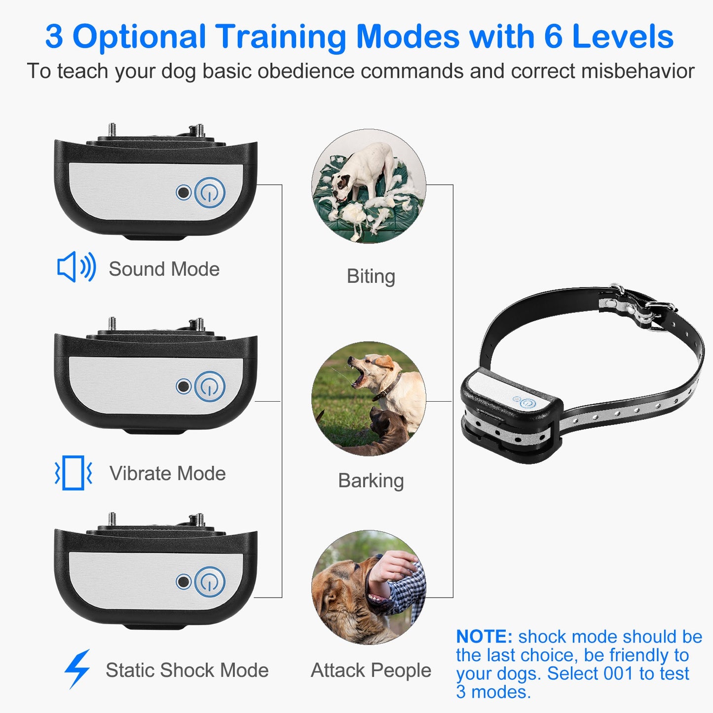 Dog Training Collar Receiver - Waterproof Rechargeable